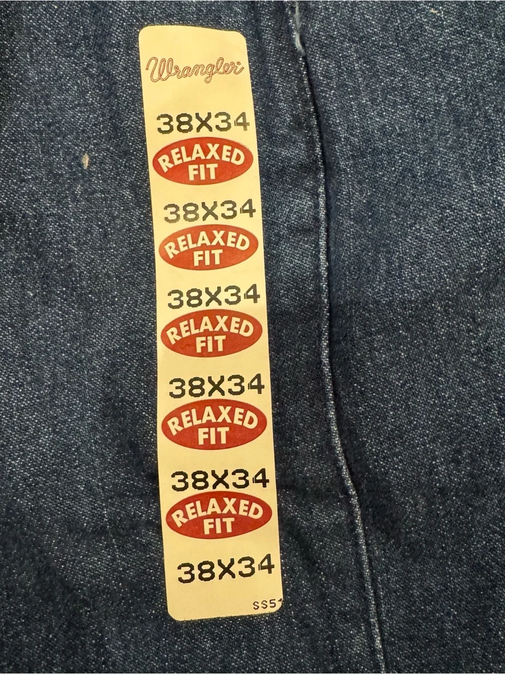 Wrangler Riata Casual Pants/Blue Denim 38x34